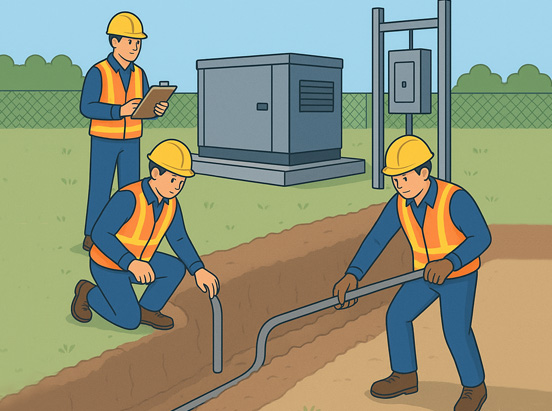 viasat standby generator installation